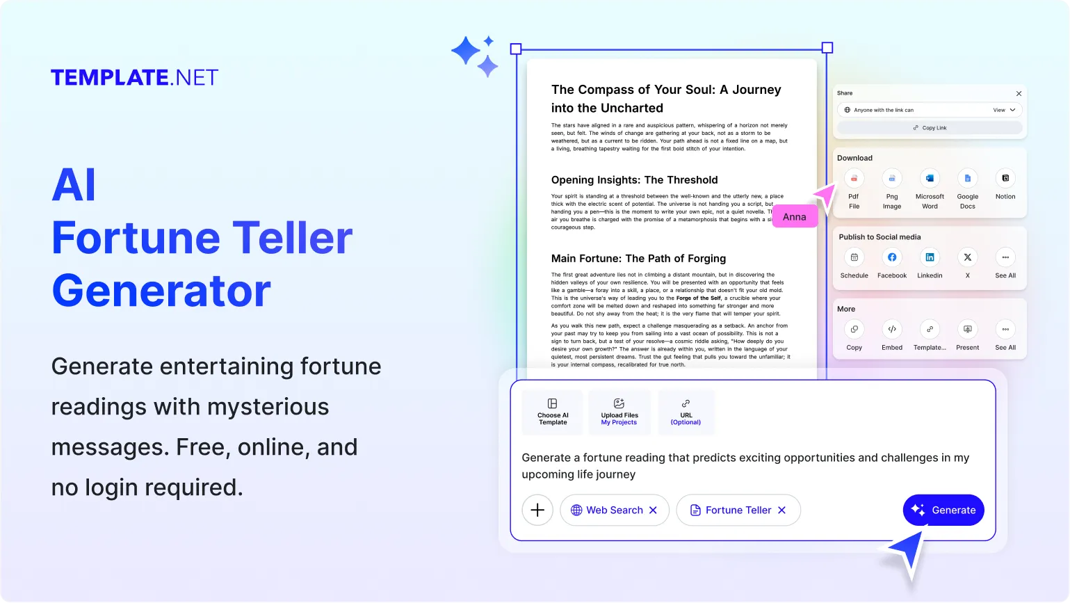 Free AI Fortune Teller Online | AI Fortune Reading Generator [ No Signup ]